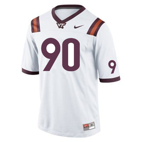 Men #90 Casey Harman Virginia Tech Hokies College Football Jerseys Sale-Maroon